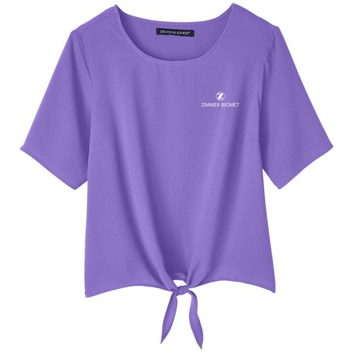 ZB1S428 Ladies Tie Front Blouse image thumbnail