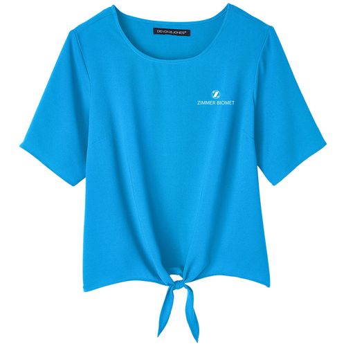 ZB1S428 Ladies Tie Front Blouse image thumbnail