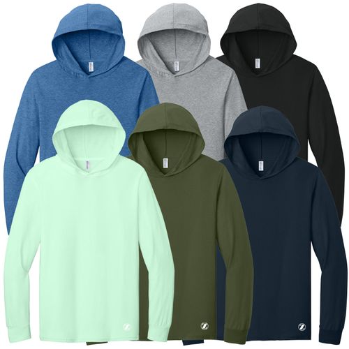 ZB1S625 Unisex Long Sleeve Hooded Tshirt image thumbnail