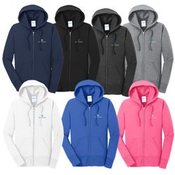 Image of ZB1S532 Ladies Core Fleece Full-Zip Hooded Sweatshirt