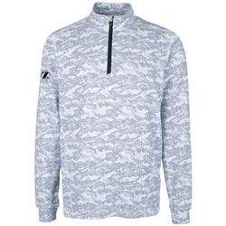 Image of ZB1S557 Mens Camo Print 1/4 Zip Pullover
