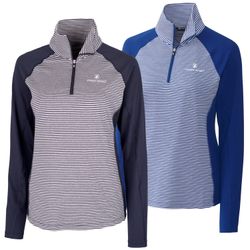 Image of ZB1S561 Women's Stripe 1/2 Zip
