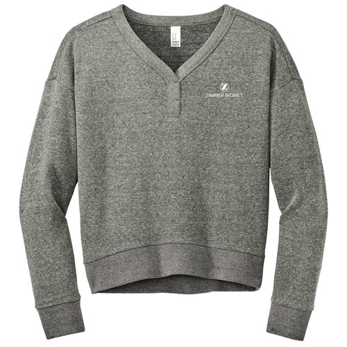 ZB1S564 Women's Fleece V-neck Sweatshirt image thumbnail