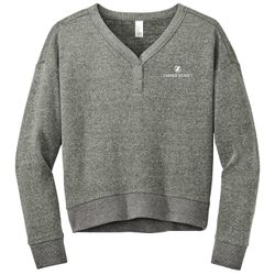 Image of ZB1S564 Women's Fleece V-neck Sweatshirt