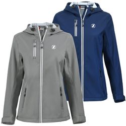 Image of ZB1S430 Womens Softshell Hooded Full Zip