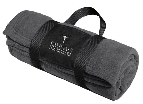 Port Authority Fleece Blanket with Carrying Strap. BP20 image thumbnail