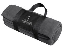 Image of Port Authority Fleece Blanket with Carrying Strap. BP20