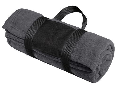 Port Authority Fleece Blanket with Carrying Strap. BP20 image thumbnail
