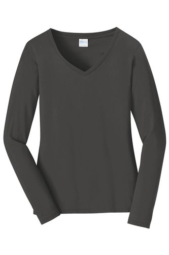 Port & Company Ladies Long Sleeve Fan Favorite V-Neck Tee. LPC450VLS image thumbnail