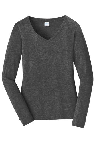 Port & Company Ladies Long Sleeve Fan Favorite V-Neck Tee. LPC450VLS image thumbnail
