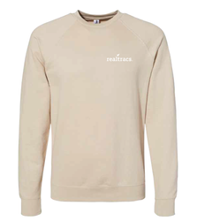 Image of Sand Lightweight Loopback Terry Crewneck