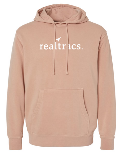 Dusty Pink Midweight Pigment-Dyed Hooded Sweatshirt image thumbnail