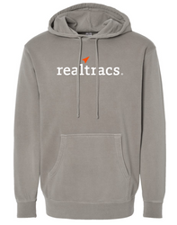 Image of Cement Midweight Pigment-Dyed Hooded Sweatshirt