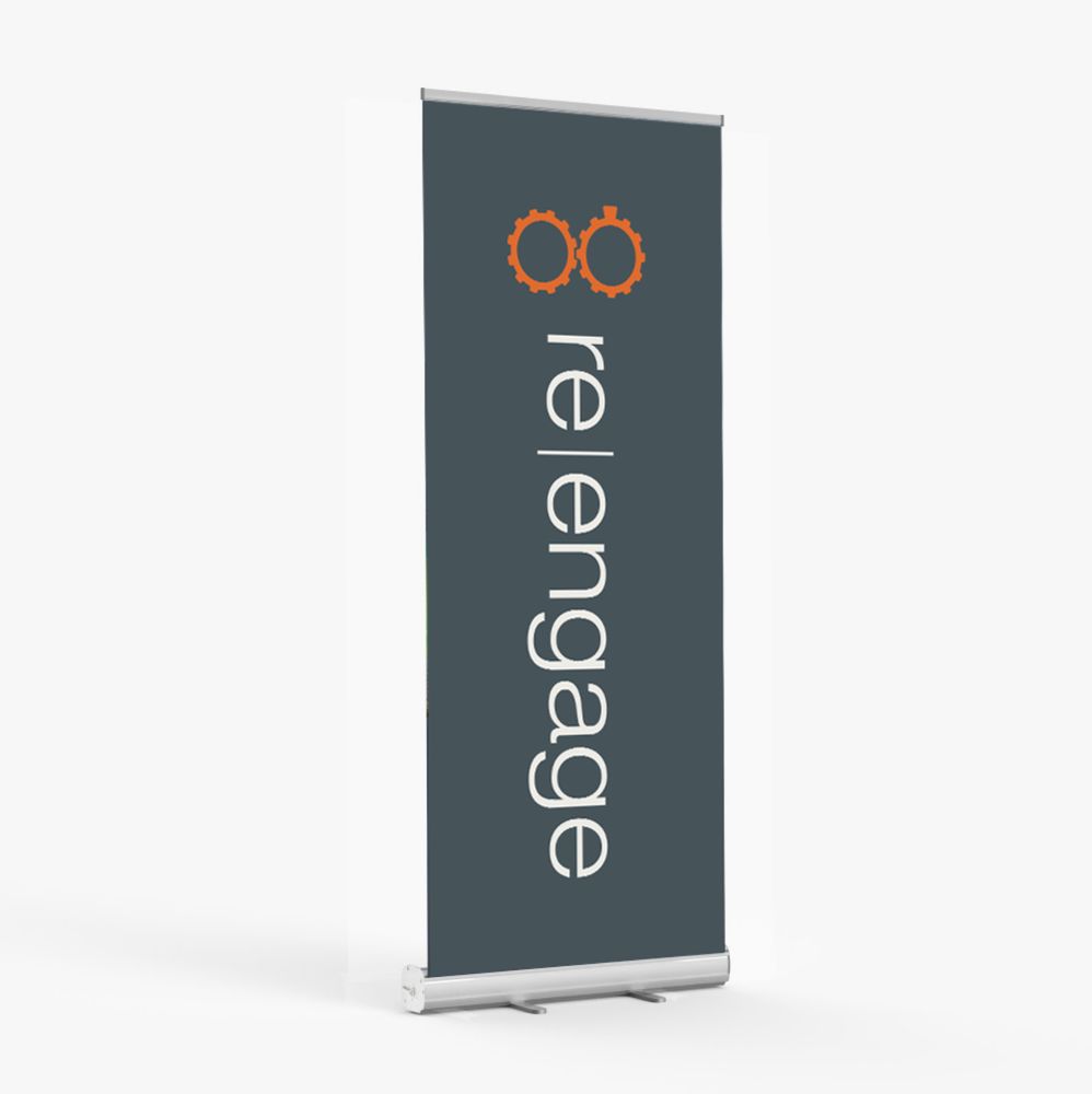 Grey Retractable Re|engage Banner (Catalog) primary image