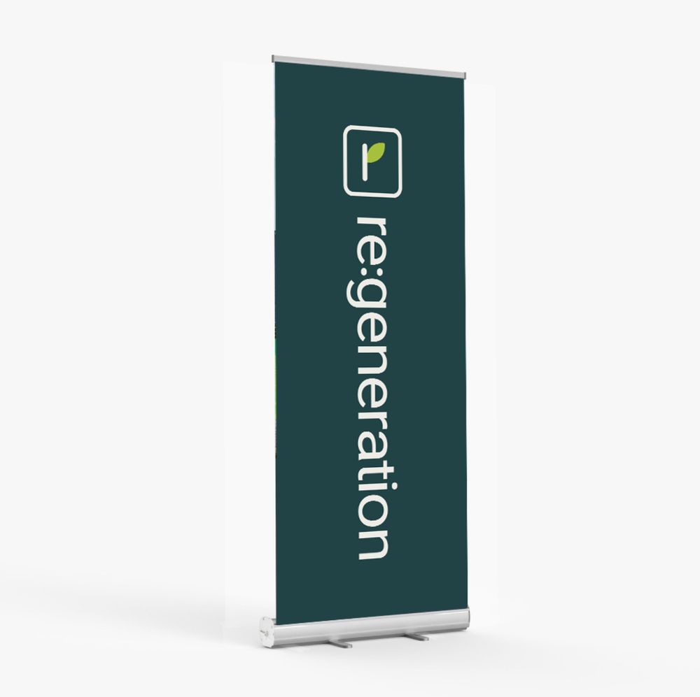 Dark Green Retractable Re:generation Banner (Catalog) primary image