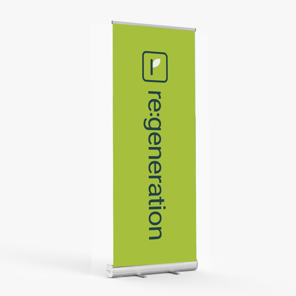 Green Retractable Re:generation Banner (Catalog) primary image