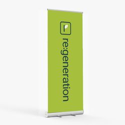Image of Green Retractable Re:generation Banner (Catalog)