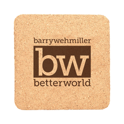 Image of 4" Square Cork Coaster