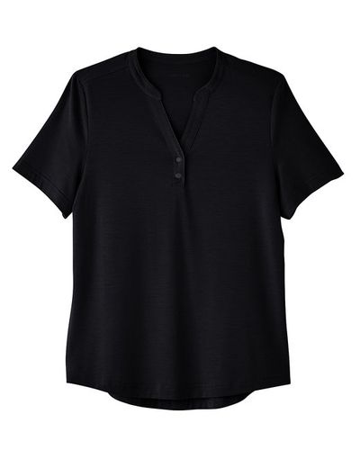 Womens Snap-Up Stretch Polo image thumbnail