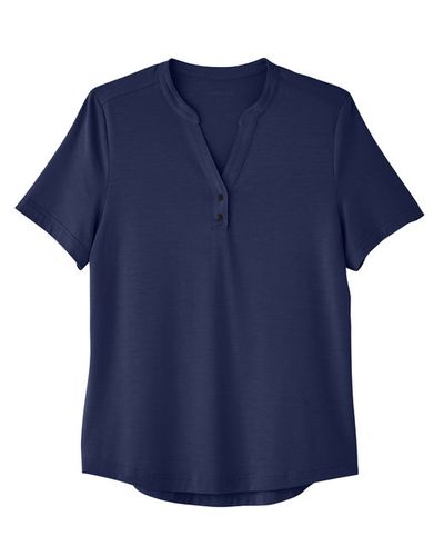 Womens Snap-Up Stretch Polo image thumbnail