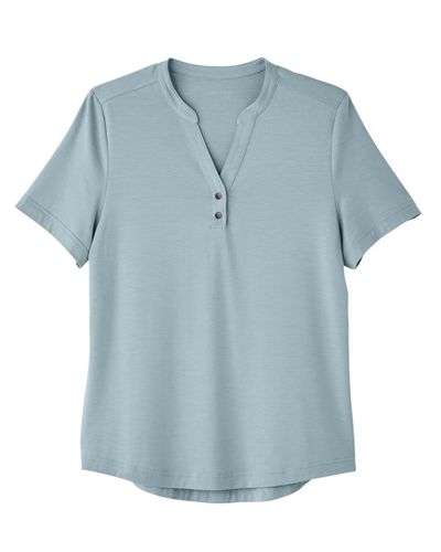 Womens Snap-Up Stretch Polo image thumbnail