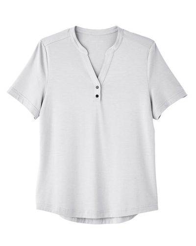 Womens Snap-Up Stretch Polo image thumbnail