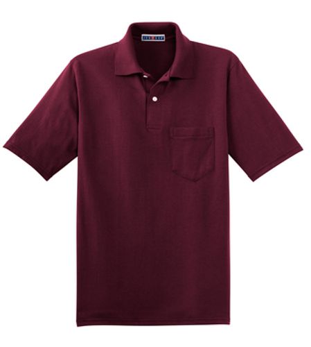Men's Jersey Knit Pocket Polo image thumbnail