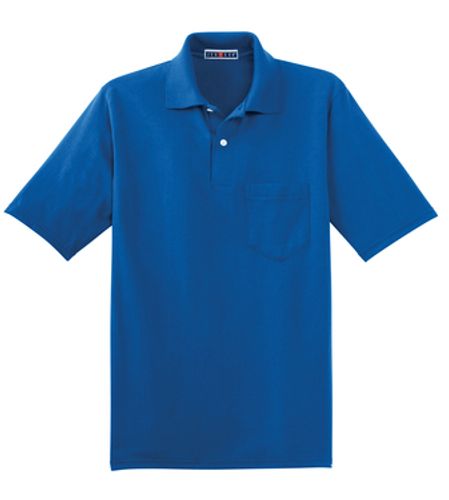 Men's Jersey Knit Pocket Polo image thumbnail