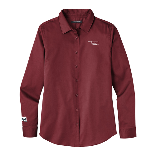 Ladies Long Sleeve SuperPro React Twill Shirt image thumbnail