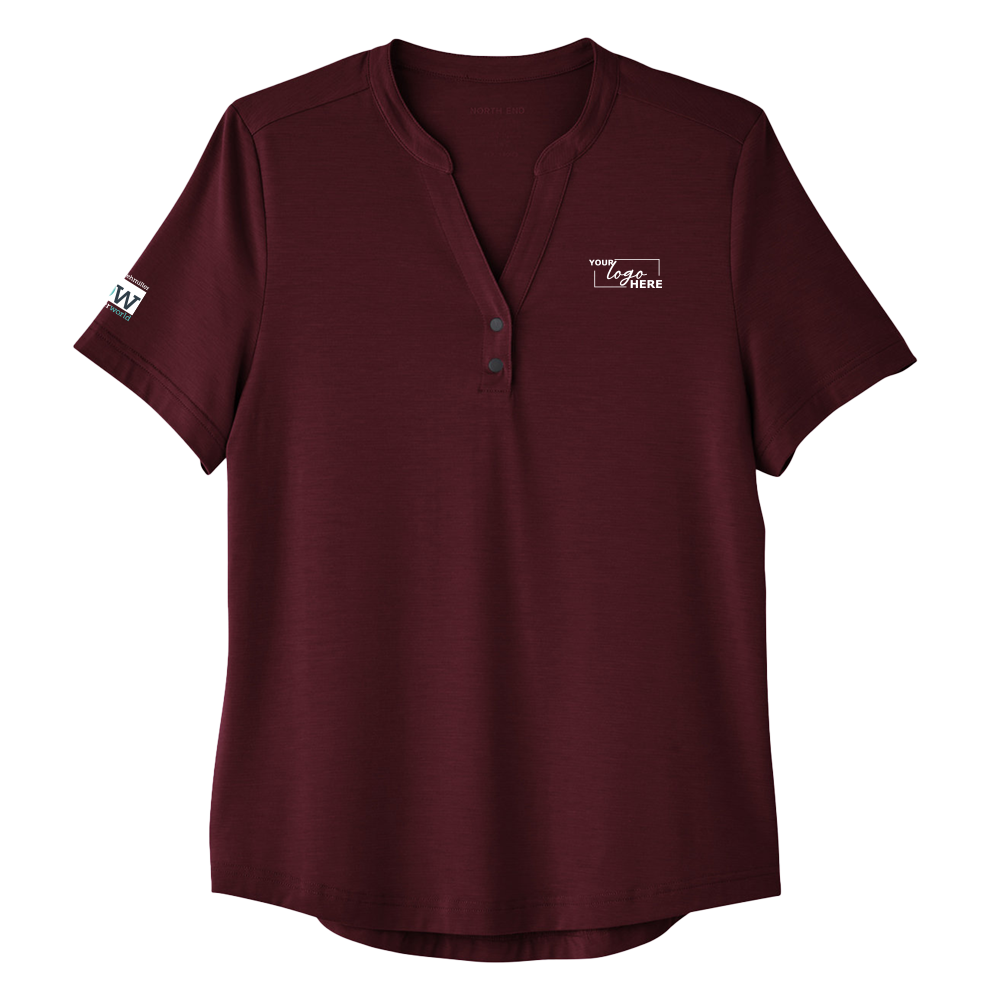 Womens Snap-Up Stretch Polo primary image