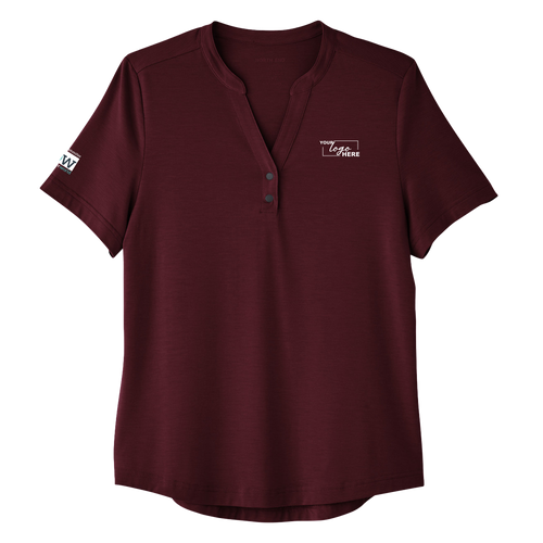 Womens Snap-Up Stretch Polo image thumbnail