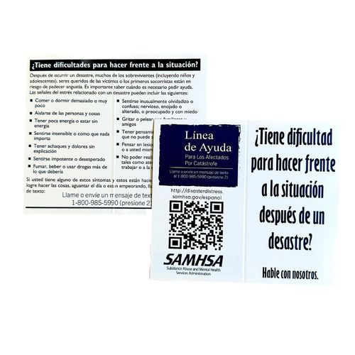 Pamphlet Business Card - Coping After Disaster image thumbnail