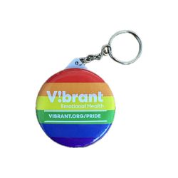 Image of Pride Button Keychains - Vibrant
