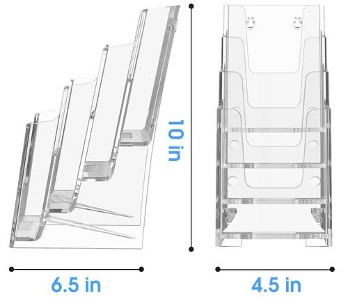 Acrylic Brochure Holder - 4 Tier image thumbnail