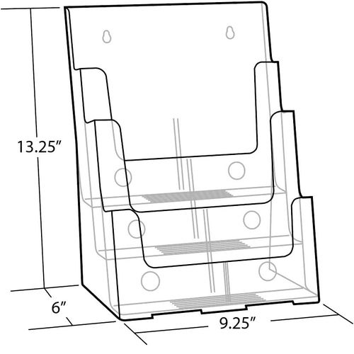 Acrylic Collateral Holders - 3 Tier image thumbnail