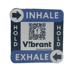 Image of Vibrant Inhale Exhale Textured Stickers