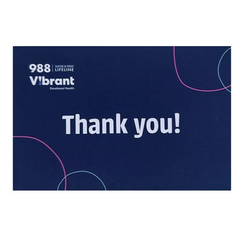 Thank You Card - Vibrant image thumbnail