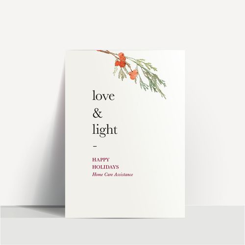 Love & Light Greeting Card image thumbnail