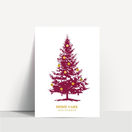 Holliday Tree Greeting Card image thumbnail