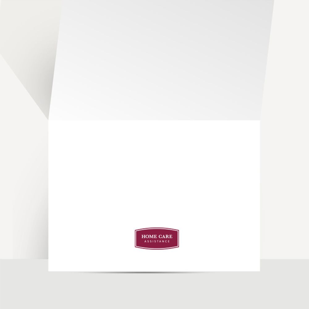Holiday Greeting Burgundy Card primary image