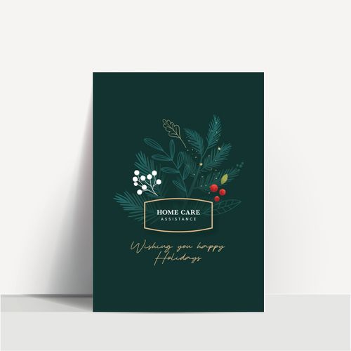 Happy Holidays Wish Greeting Card image thumbnail