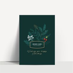Image of Happy Holidays Wish Greeting Card