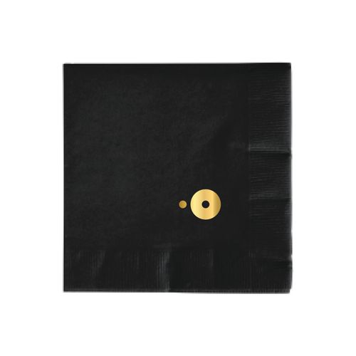 Black Foil Beverage Napkins (Packs of 100)  image thumbnail