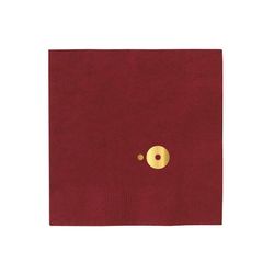 Image of Burgundy Foil Beverage Napkins (Packs of 100)  