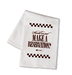 Image of Make A Reservation Tea Towel