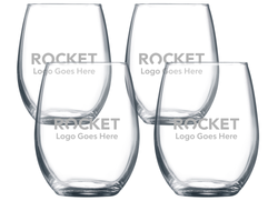 Image of 9 oz. Stemless Wine Glass