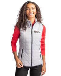 Image of Cutter & Buck Rainier PrimaLoft® Womens Eco Insulated Full Zip Puffer Vest