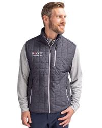 Image of Cutter & Buck Rainier PrimaLoft® Mens Eco Insulated Full Zip Puffer Vest