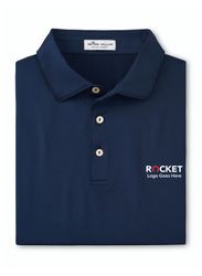 Image of Peter Millar Men's Solid Performance Polo - Self Collar