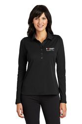 Image of Nike Ladies Long Sleeve Dri-FIT Stretch Tech Polo